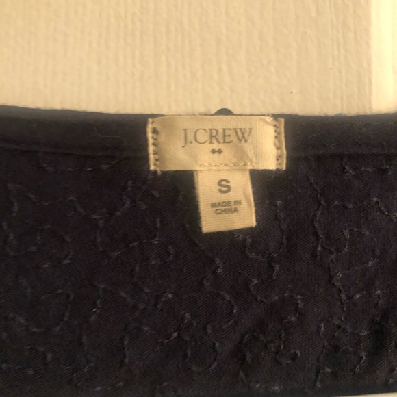 J. Crew Navy Sequin Top - Picture 2 of 4